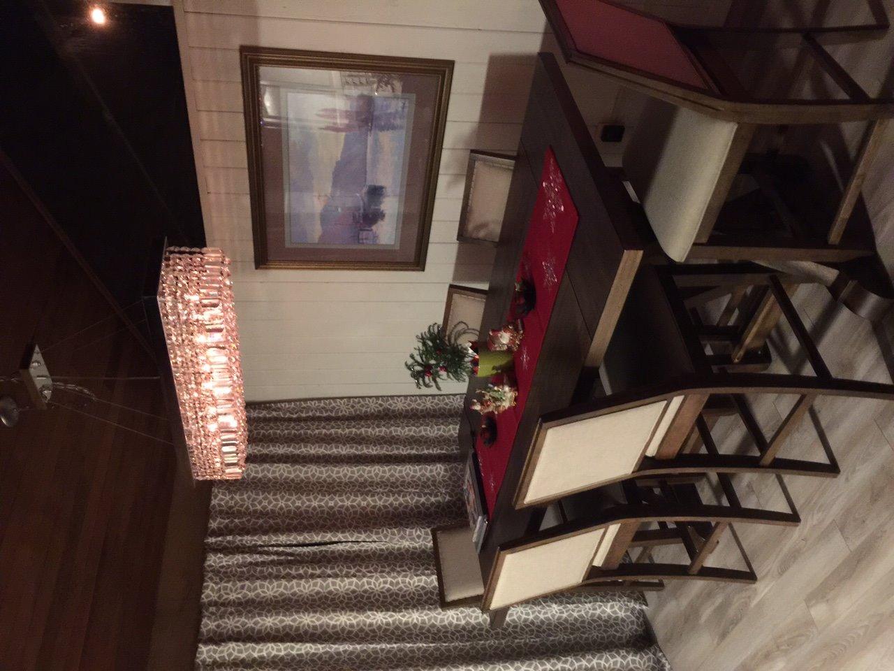Siljoy 6-Light Modern Crystal Chandelier for Dining Room, Rectangular K9 Crystal Raindrop Chandelier customer photo 1