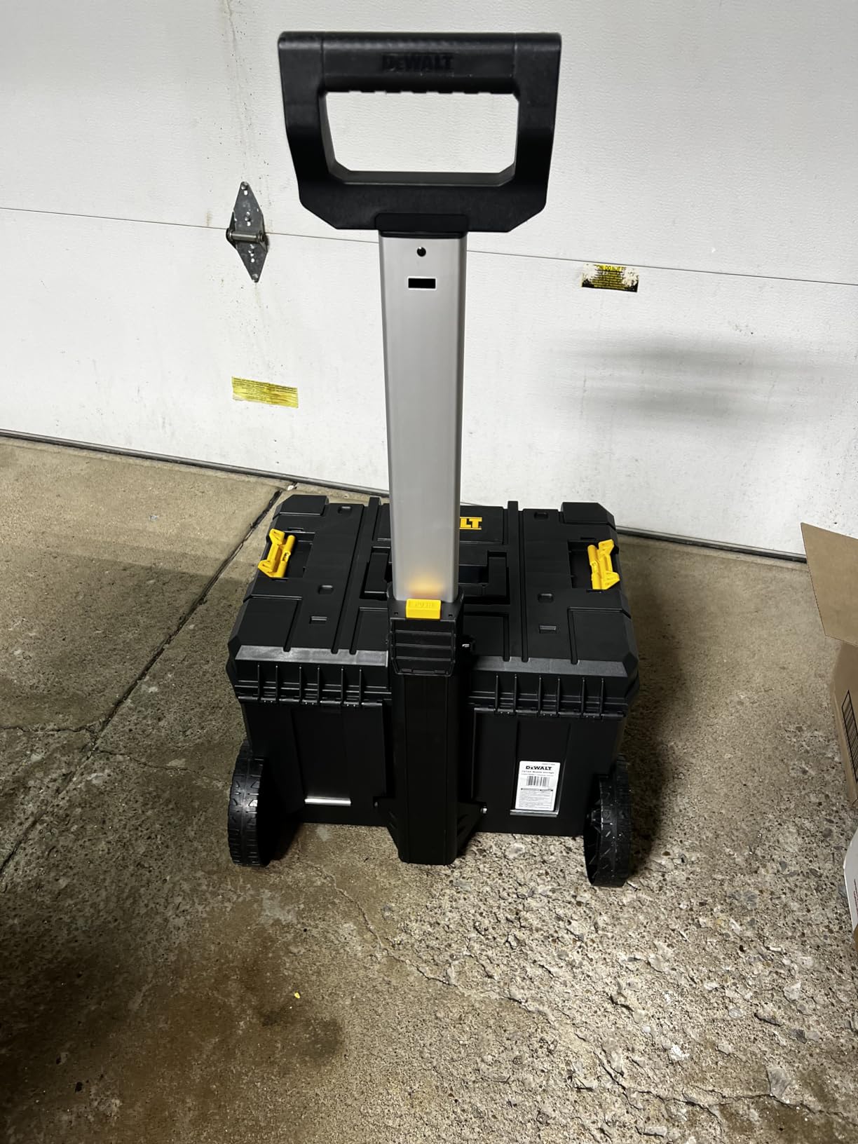 DEWALT Tool Box with Wheels Modular, Large Rolling Tool Box With Telescopic Handle, Portable Carrier Deep Stackable TSTAK Storage (DWST17820) customer photo 2