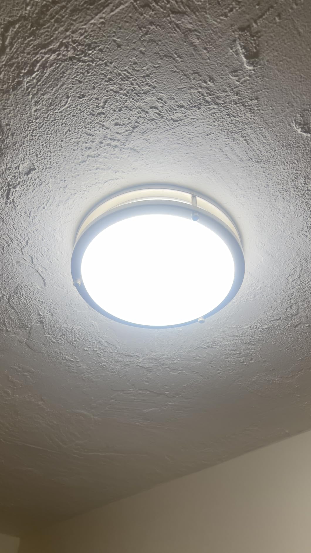 hykolity 13 inch Flush Mount LED Ceiling Light Fixture, 5CCT | 2700K/3000K/3500K/4000K/5000K Adjustable Ceiling Lights, Brushed Nickel Saturn Dimmable Lighting for Kitchen, ETL Listed customer photo 1