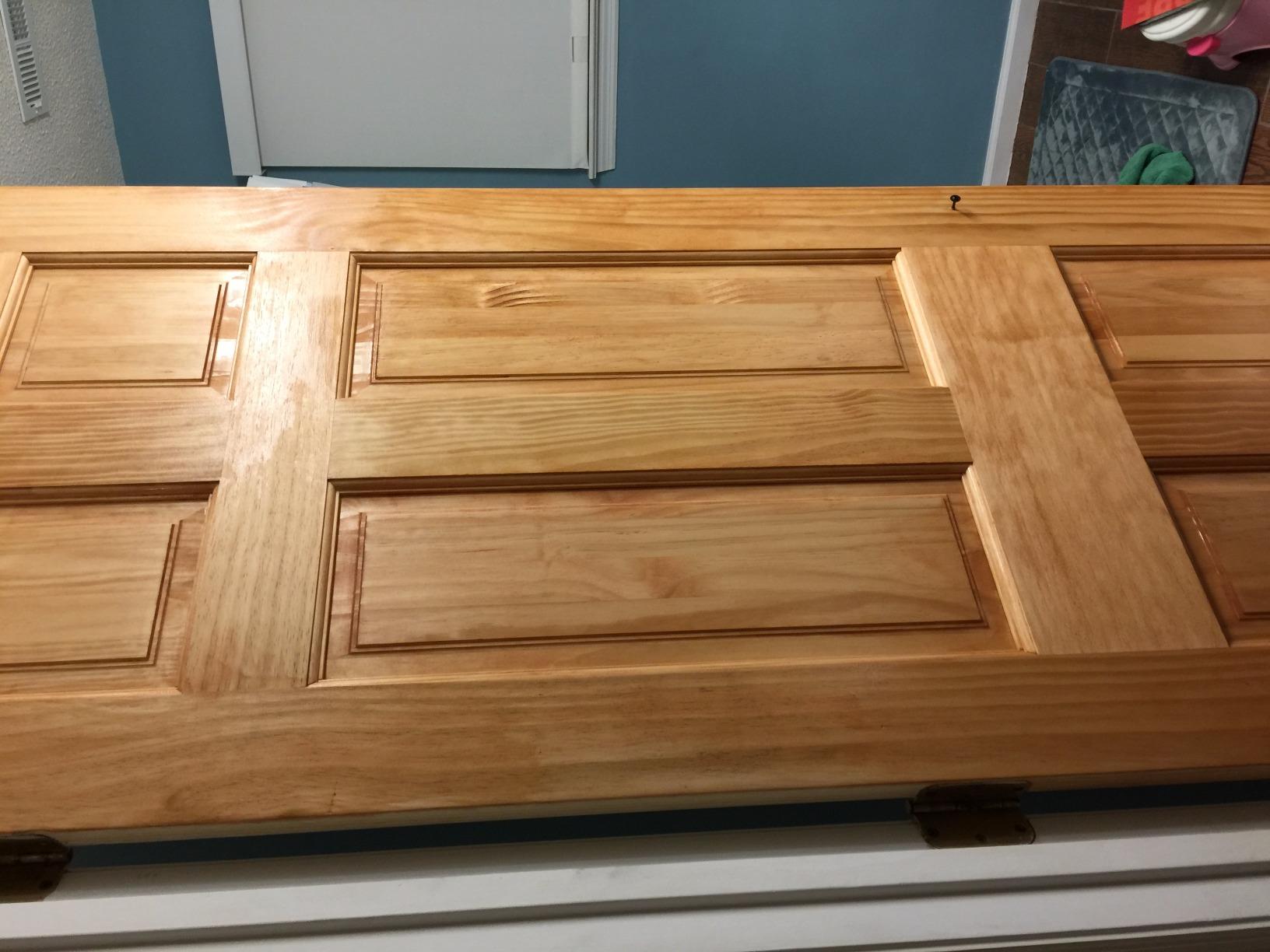Kimberly Bay 6-Panel Solid Pine Unfinished Interior Door Slab (18x80) customer photo 2