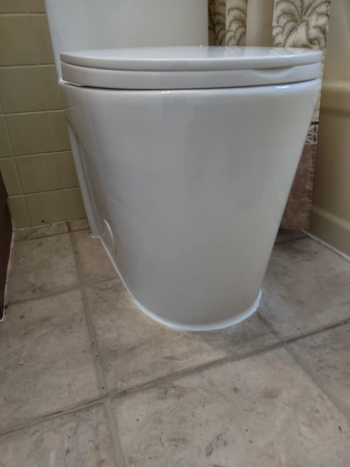 St. Tropez Comfort Height One-Piece Elongated Toilet, Vortex Dual-Flush 1.1/1.6 GPF, White Hardware customer photo 2