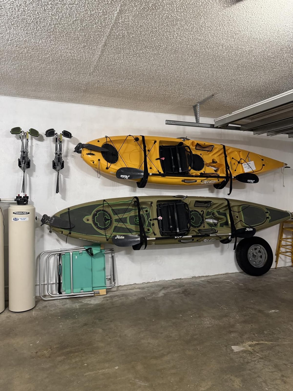 Kayak Wall Mount Storage Rack, Heavy Duty Steel, 125LB Capacity | High Quality Powder-Coated Steel Wall Racks for Indoor/Outdoor Storage of Kayaks and SUP Paddleboards customer photo 1