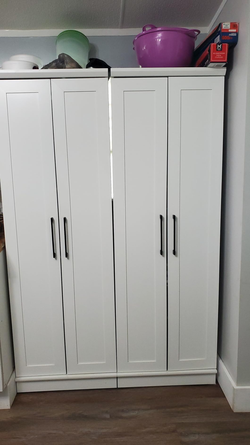 Sauder HomePlus Storage Cabinet/ Pantry cabinets, Soft White finish customer photo 1