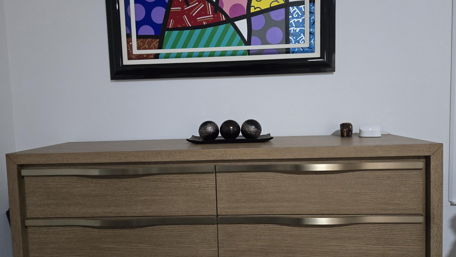 Creative Scents Dublin Brown Tray and Ball Set - Living Room, Entry Table Decor Centerpiece Table Decorations - Decorative Tray for Dining Room customer photo 2
