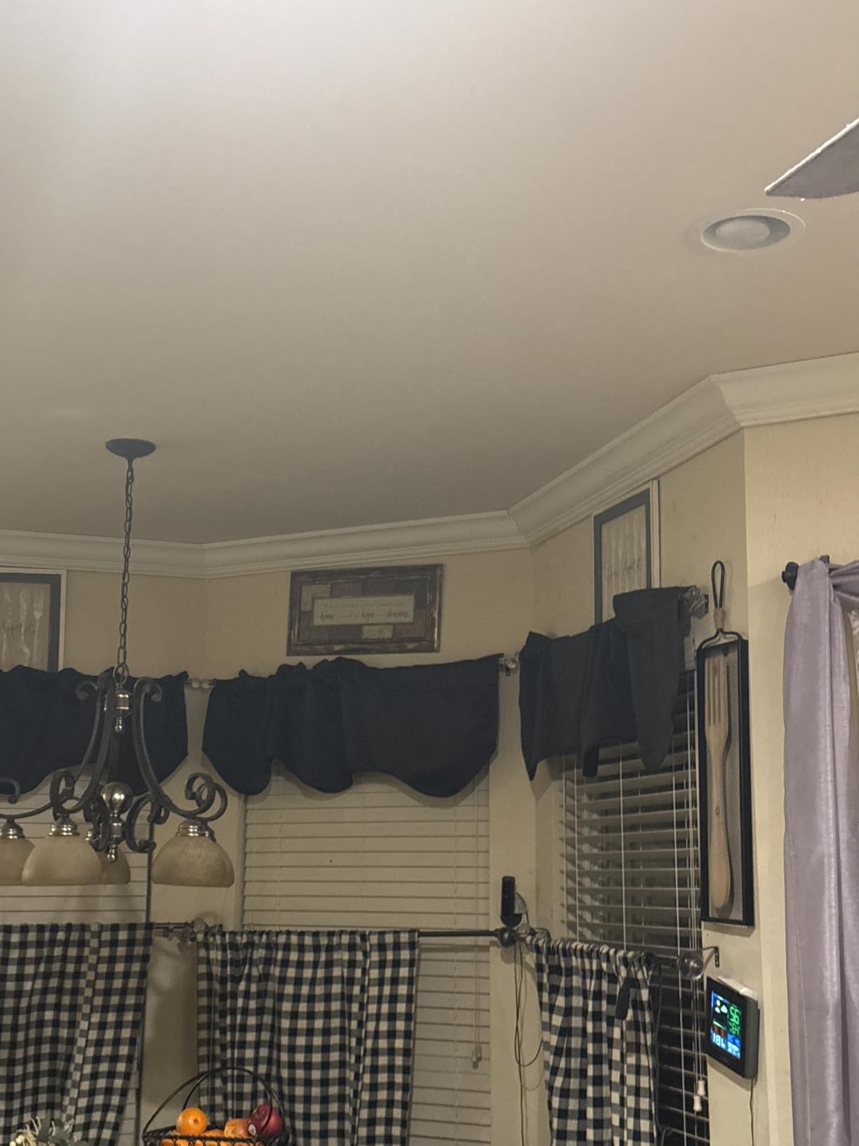 H.VERSAILTEX 2 Panels Blackout Curtain Valances for Kitchen Windows/Living Room/Bathroom Privacy Protection Rod Pocket Decoration Scalloped Window Valance Curtains, 52