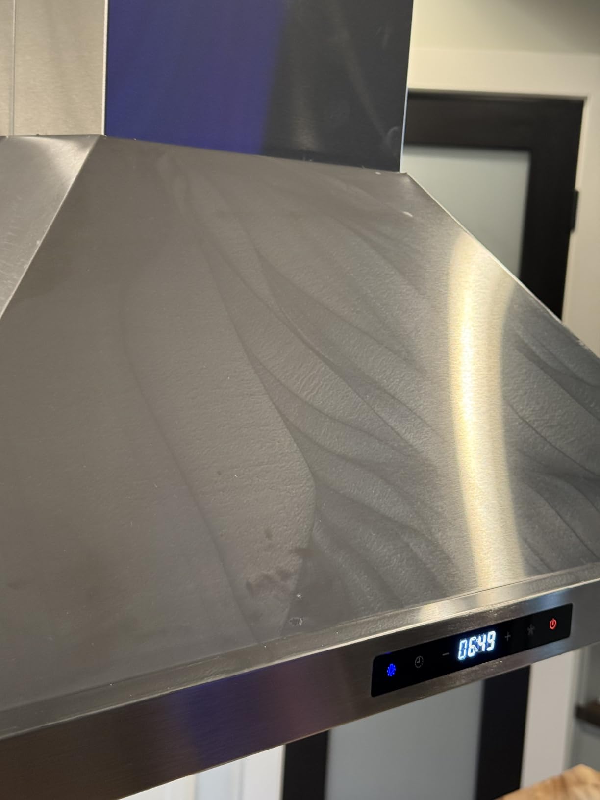 30 in. Lumin Coll 380 CFM Ducted Island Range Hood, LED, Stainless Steel | Cosmo COS-63ISS75 Soft Touch Controls, 3 Fan Speeds, Permanent Dishwasher-Safe Baffle Filters, Timer and Clock customer photo 2