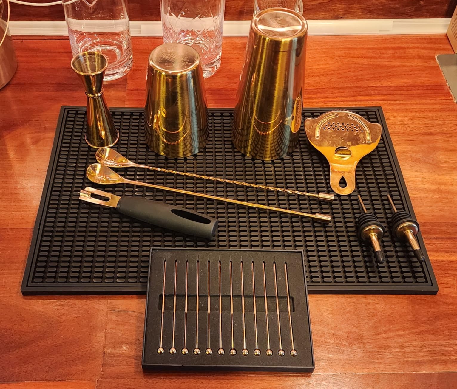 A Bar Above Bar Spoon Set, Spiral Handle Stainless Steel, Combo | Mixing Spoons for Stirring and Layering, Basic Bar Accessories, Home or Commercial, Mixology Essentials for Bartenders, Handy customer photo 2