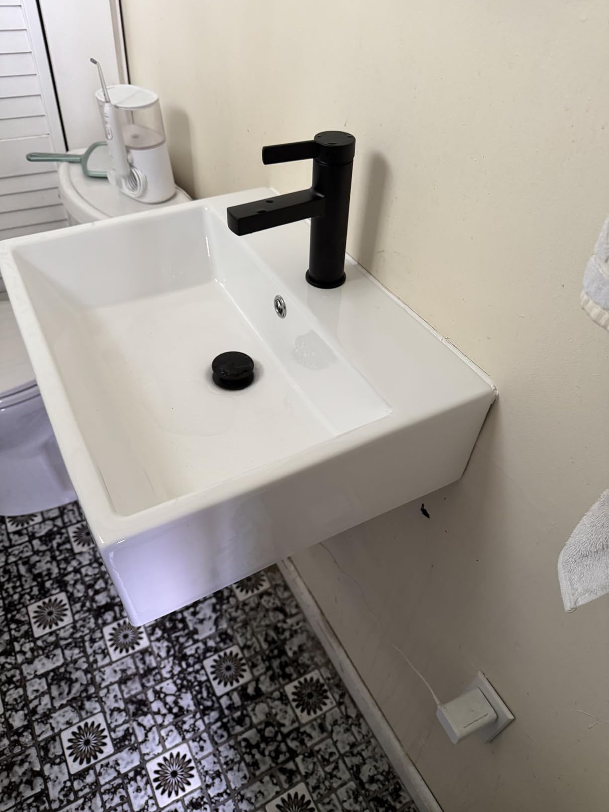 Lordear Vessel Sink Rectangle 19 Inch Bathroom Sink, Rectangular Modern Above Counter Bathroom Sinks White 19x15 Inch Porcelain Ceramic Vessel Vanity Sink Art Basin customer photo 2