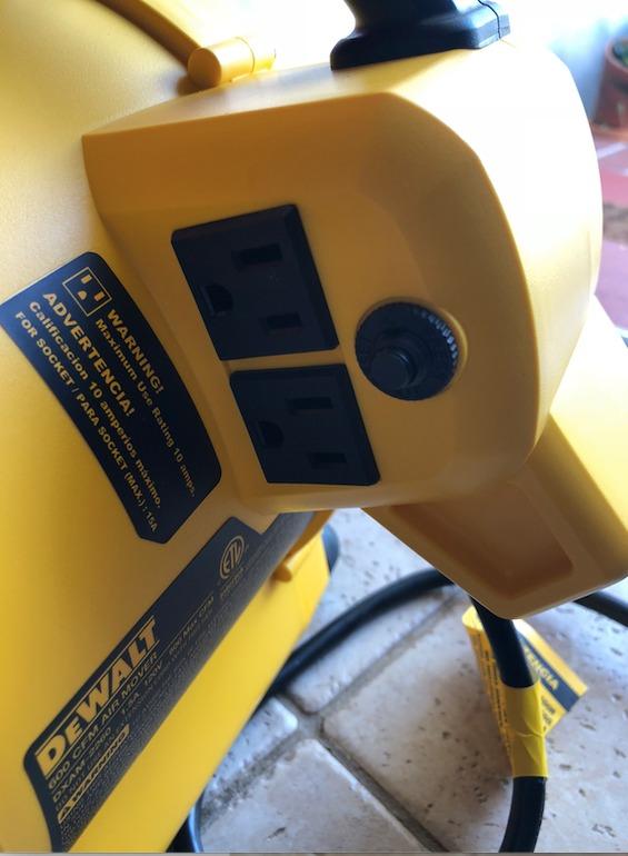 DEWALT Portable Air Mover, 276W 3 Speed Floor Fan, Utility Blower Fan | 1/5 HP 600 CFM Floor Dryer, 11 lbs Carpet Dryer, Floor Fan, for Janitorial, Home, Commercial Use, DXAM-2260 customer photo 2