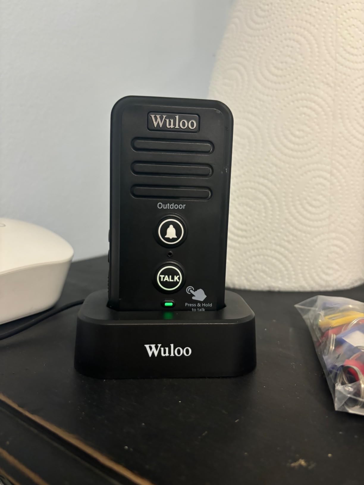 Wireless Intercom Doorbells for Home Classroom, Intercomunicador Waterproof Electronic Doorbell Chime with 1/2 Mile Range 3 Volume Levels Rechargeable Battery (Black, 1&2) customer photo 2
