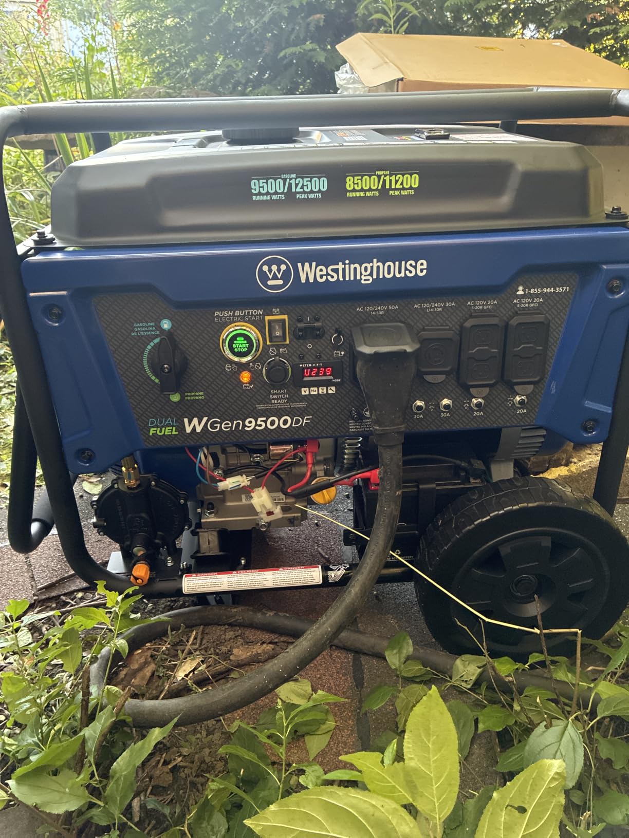 Westinghouse 12500 Watt Dual Fuel Home Backup Portable Generator, Remote Electric Start, Transfer Switch Ready, Gas and Propane Powered customer photo 2
