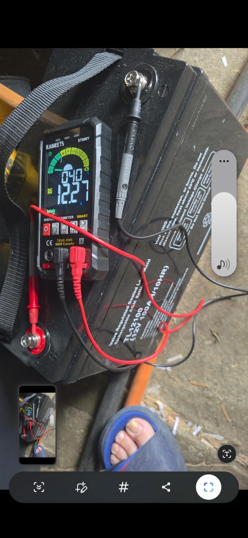 Weize Deep Cycle AGM 12 Volt 100Ah Battery, Maintenance-Free, 3% Self-Discharge Rate, 1150A Max Discharge Current, Perfect for RV, Solar, Trolling Motor, Wind, Marine, Camping and Off-Grid System customer photo 1