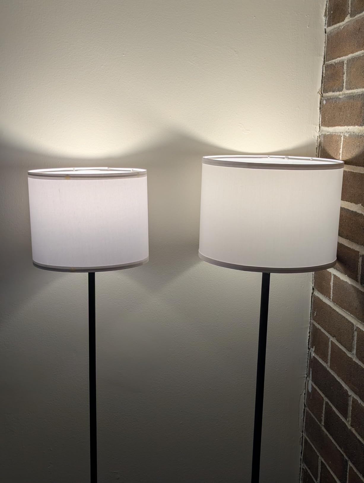 Modern Floor Lamp Simple Design with White Shade & Foot Pedal Switch | 60 inch Black Floor Lamp (Without Bulb), Tall Lamps for Living Room Bedroom Office Dining Room Kitchen customer photo 1