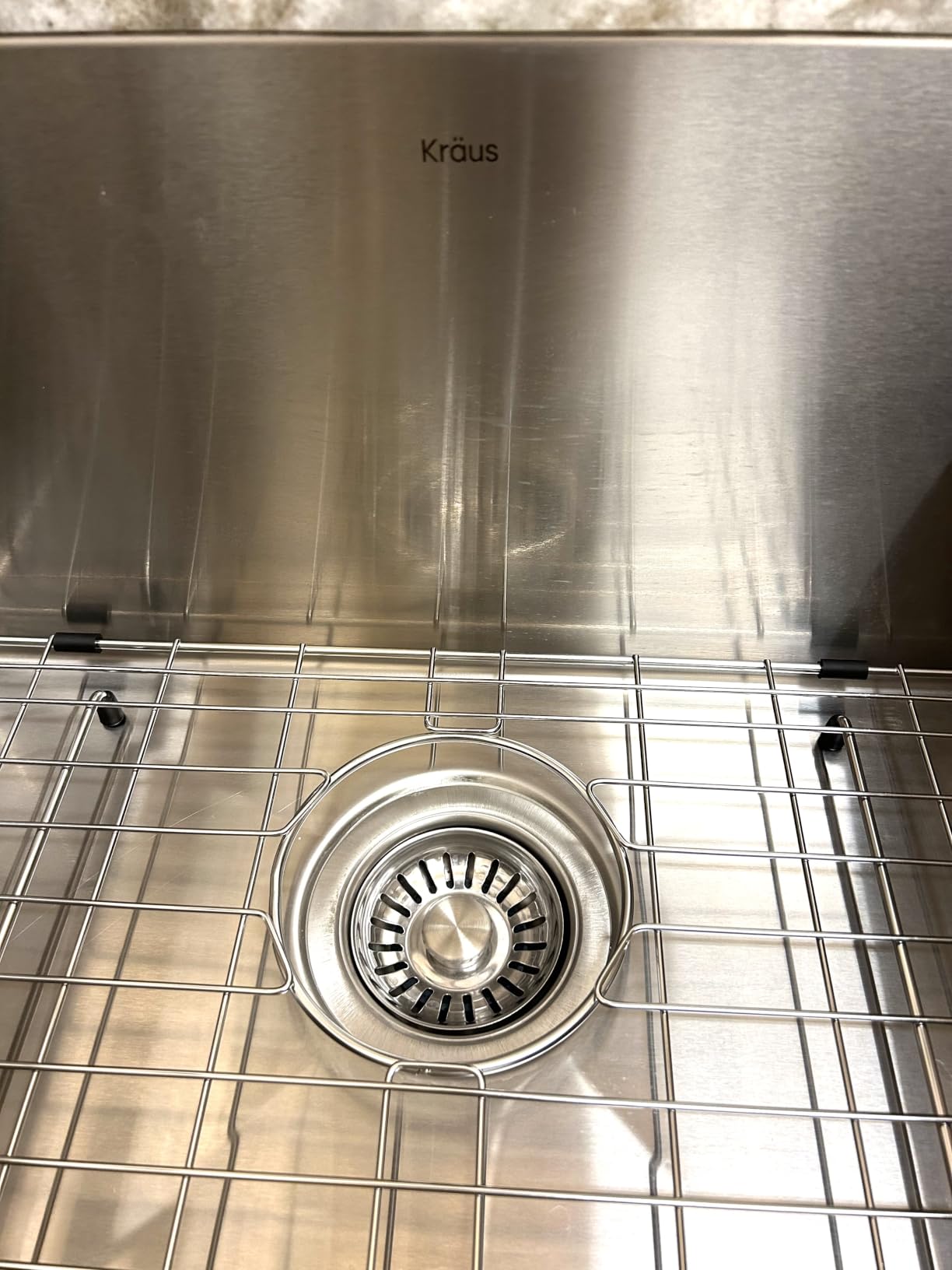 Kraus KHU101-24L Standart PRO 24-inch Undermount 16 Gauge Single Bowl Laundry and Utility Sink, 24 Inch, Tight Radius customer photo 1