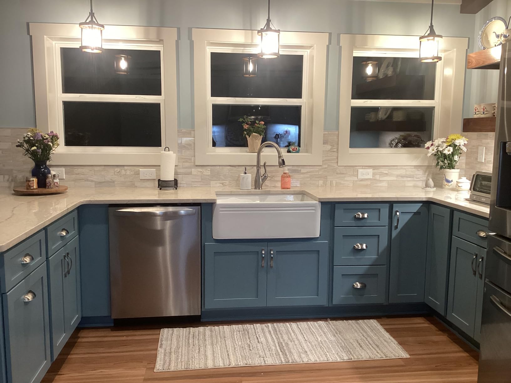 Sarlai 33 White Farmhouse Sink - 33x20 Inch Kitchen Sink Apron Front Ceramic Porcelain Vitreous Fireclay Single Bowl Farmer Sinks Basin customer photo 2