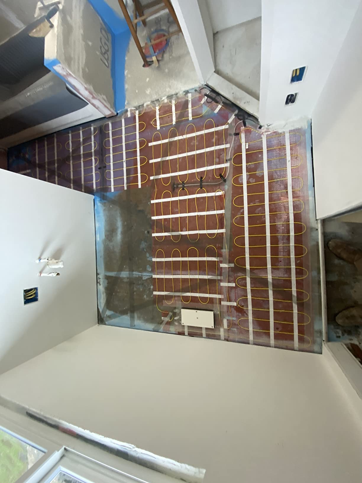 HEATIT 80 sqft Electric Radiant Warmmat, Self-Adhesive Floor Heating System customer photo 2