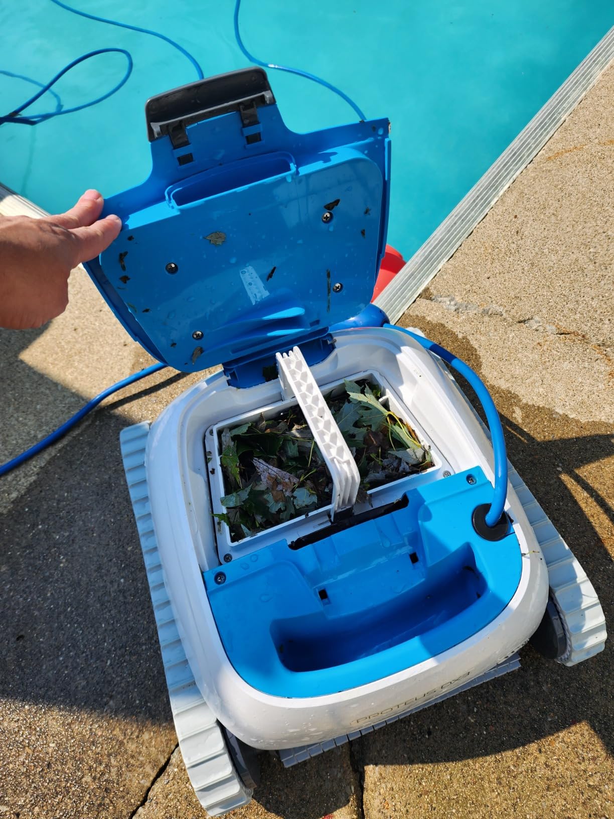 Proteus DX3 Automatic Robotic Pool Vacuum Cleaner, Wall Climbing, Active Scrubber Brush, Ideal for In-ground Pools up to 33 FT in Length customer photo 2