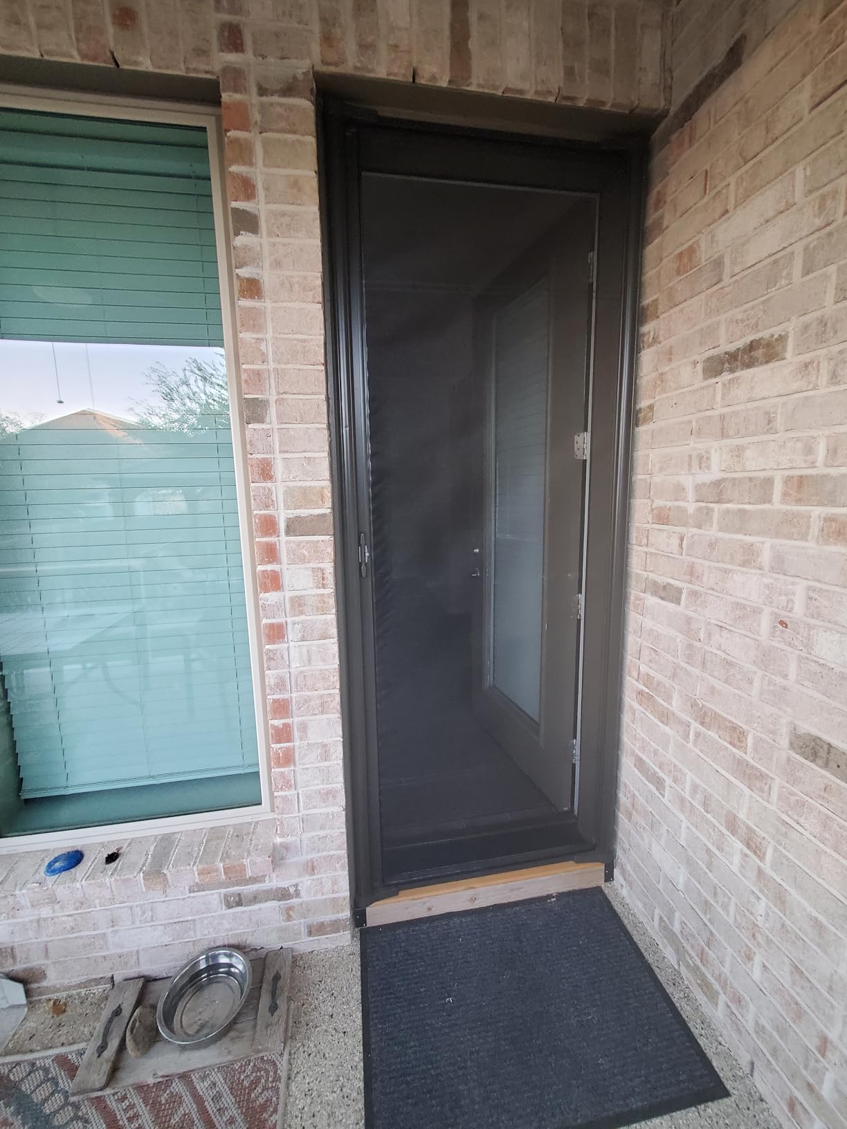 Genius Cool Retractable Screen Doors for Single Door, Standard Width Height | Width (32 in to 36 in) x Height 80 in, White, Roll Away Retractable Screen Doors for Front Door and More, Easy Install customer photo 2
