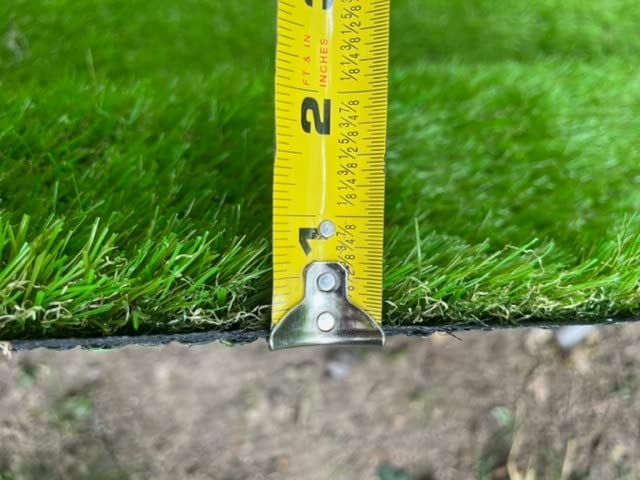 Artificial Grass Turf 12FTX20FT,1,38inch 4 Tone Realistic Synthetic Thick Fake Faux Grass Rug Astroturf Carpet Landscape for Dogs Indoor Outdoor Garden Lawn Mat, with Drainage Holes customer photo 1