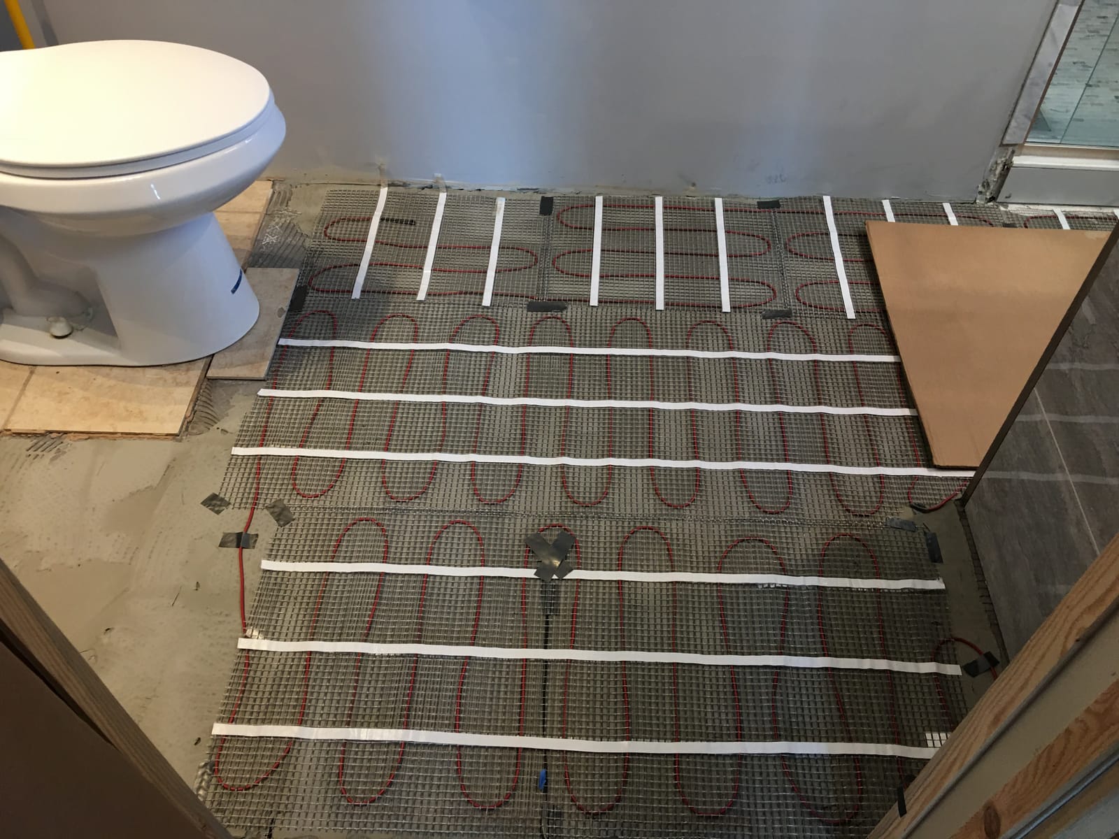 LuxHeat 50 sqft Floor Heating System, WiFi Thermostat - 120V Heated Floor customer photo 2