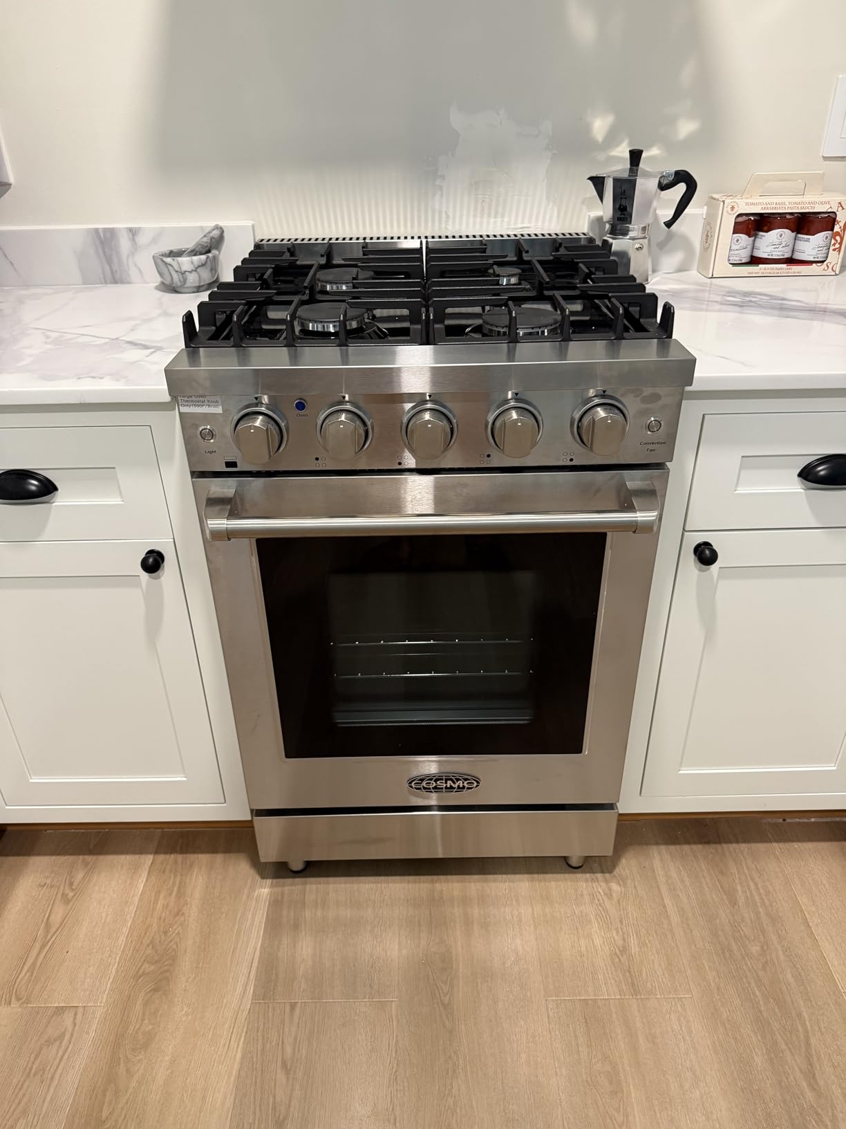 Cosmo COS-EPGR304 30 in. Haven Coll 4.8 cu ft 5 Burner Gas Range, Convection, Stainless Steel customer photo 1