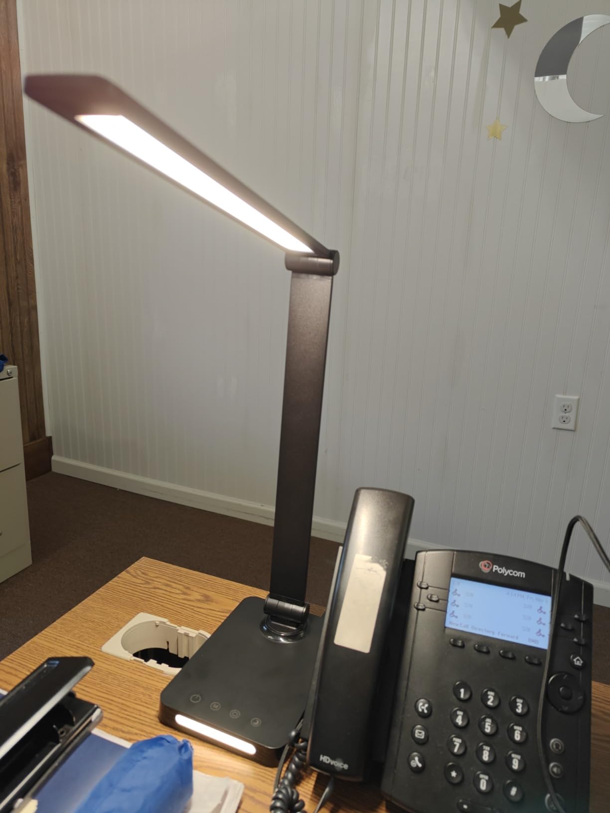 LED Desk Lamp with USB Ports, Touch Desk Lamps for Home Office with 5 Modes | 3 Brightness Desk Light with Small Night Light, Reading Lamp Table Lamp for Bedroom Bedside Study Black (with adapter) customer photo 2
