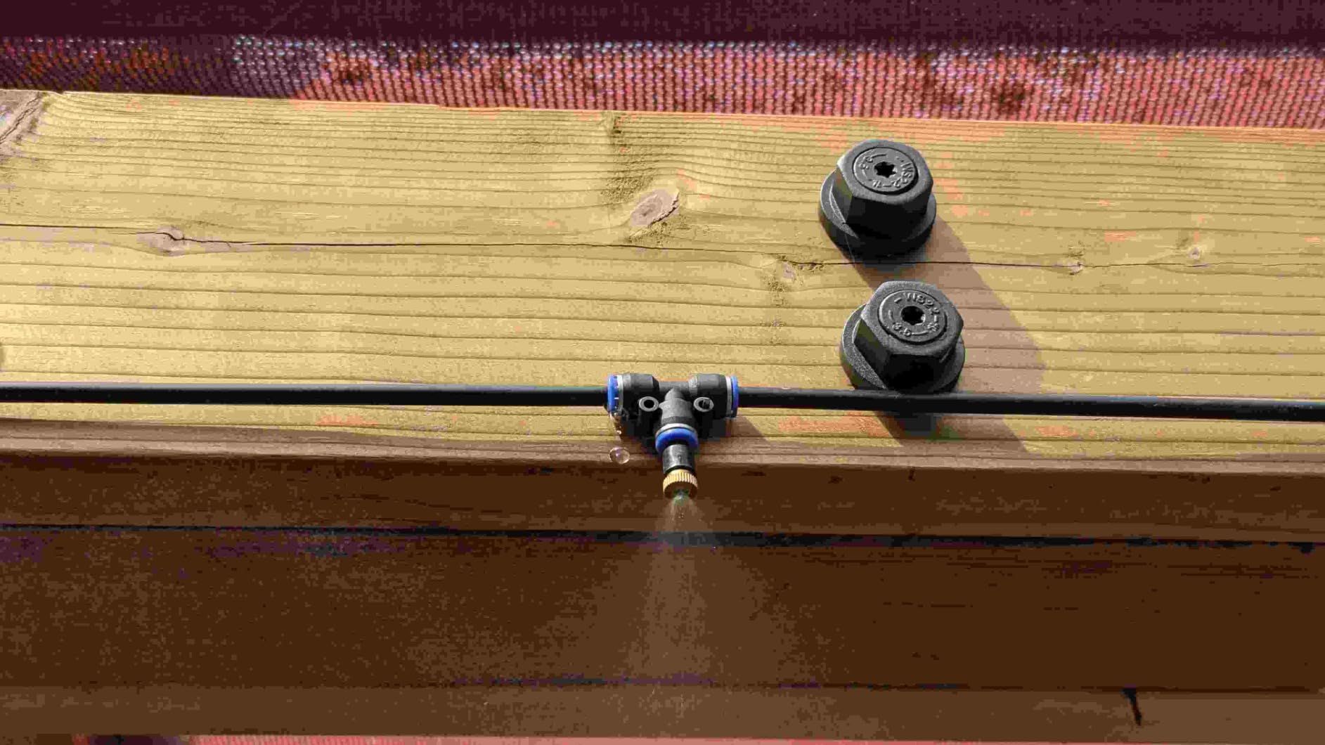 Misters for Outside Patio, 50FT|15M Outdoor Water Misting Cooling System. Backyard Mist Kit for Garden Greenhouse Fan Deck Umbrella Canopy Pool Porch, Trampoline Sprinkler Park, BBQ Party Accessories customer photo 1