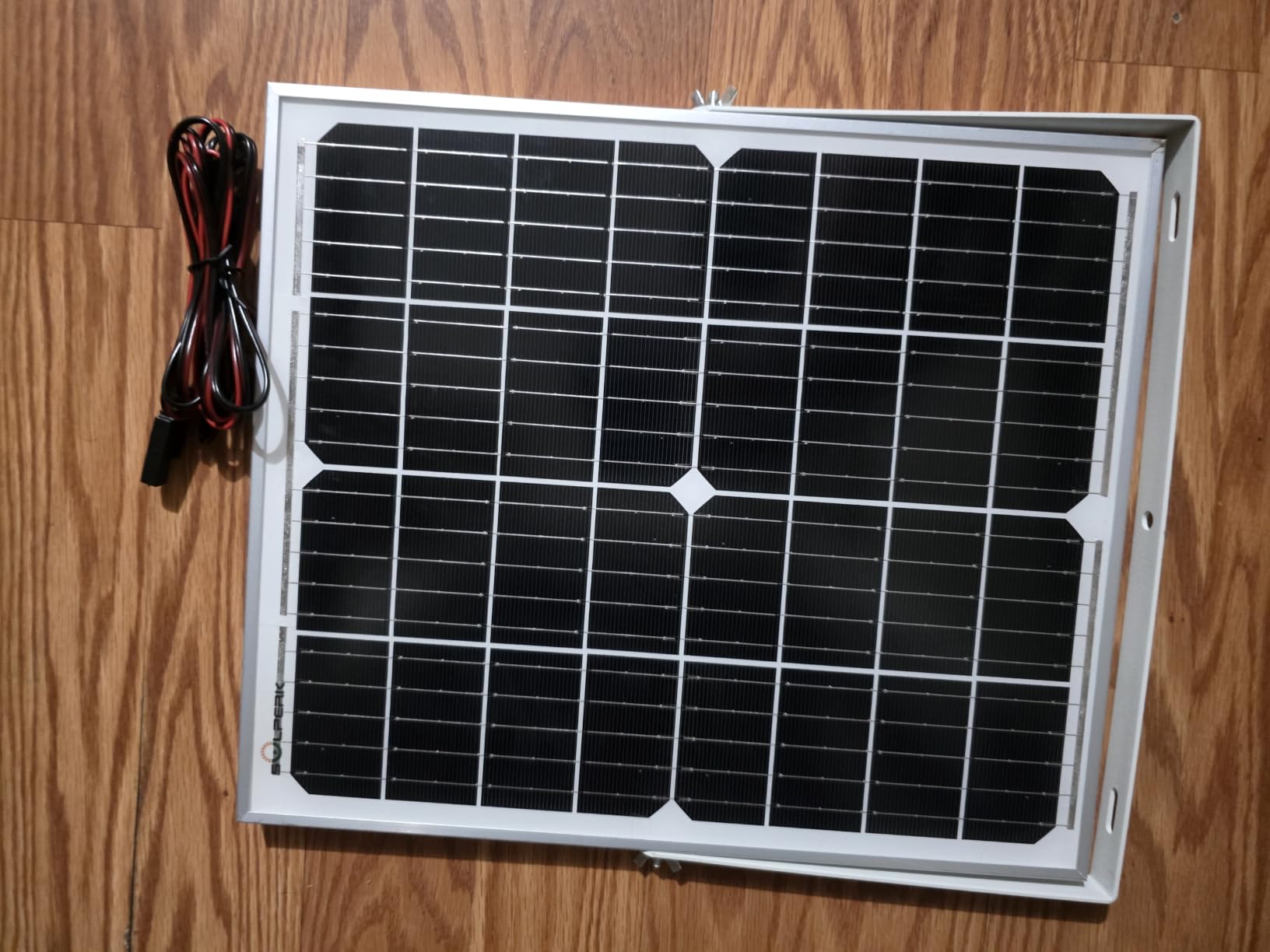 SOLPERK Solar Panel Kit 20W 12V Solar Battery Charger Maintainer+Controller | Solar Battery Trickle Charger + Smart MPPT Controller Adjustable Mount Bracket for Boat Car RV Motorcycle Marine Automotive customer photo 1