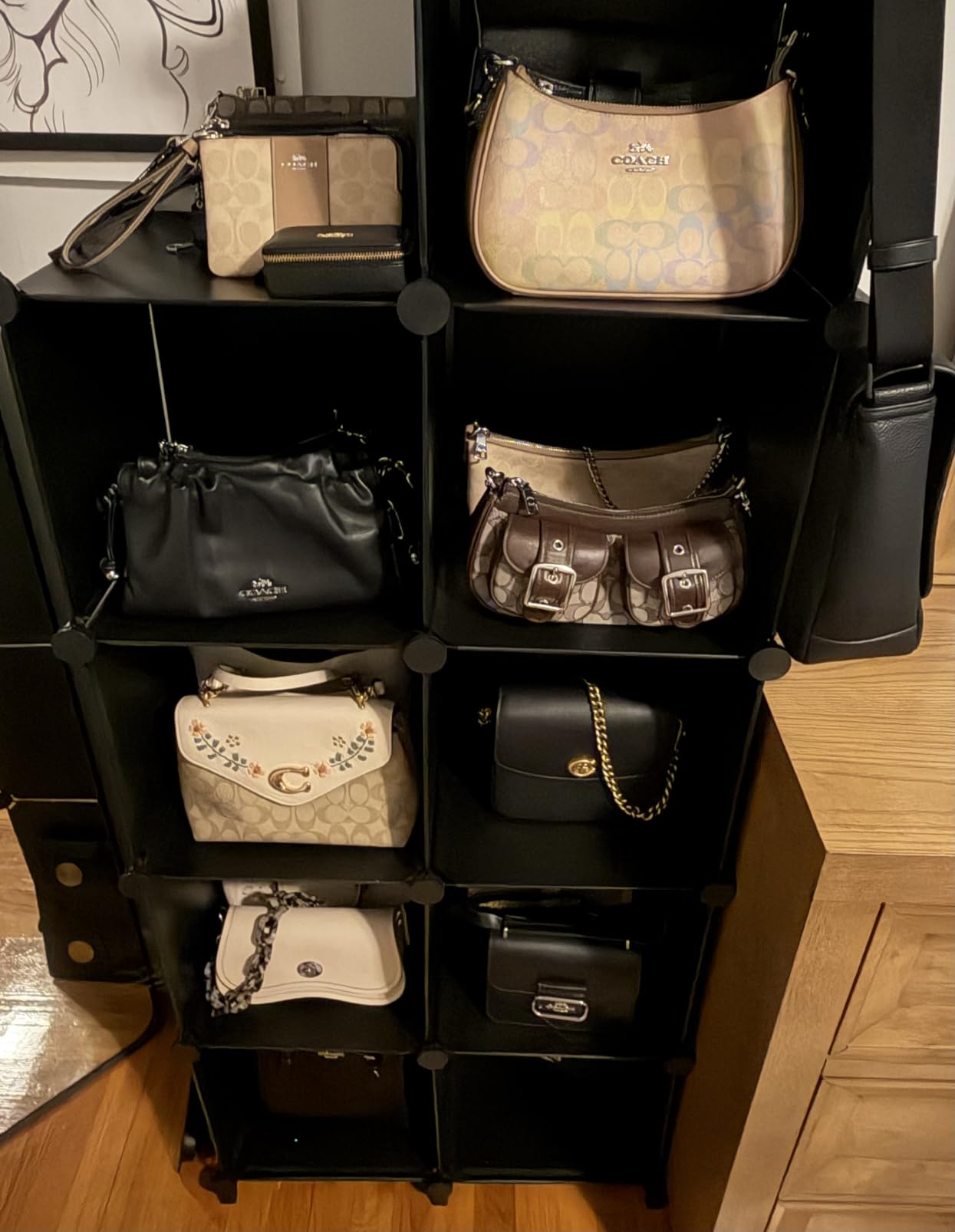 Stackble Cube Storage Organizer Modular Closet Organizers and Storage | 6 Cube Clothes Storage, Portable Bathroom Closet organizers and storage, Cubby storage shelf for Book/Bedroom, Livingroom customer photo 1