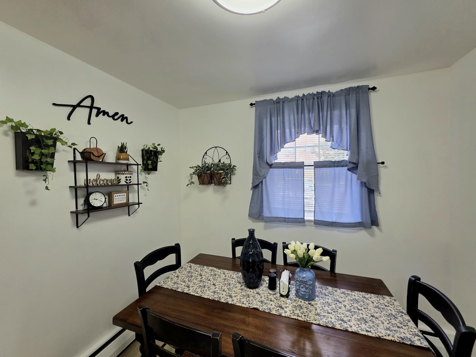 LESEN Rustic Metal Wall Planter Country Home Hanging Wall Vase Pocket for Plants or Flower Indoor or Outdoor Farmhouse Wall Decor,Set of 2 customer photo 2