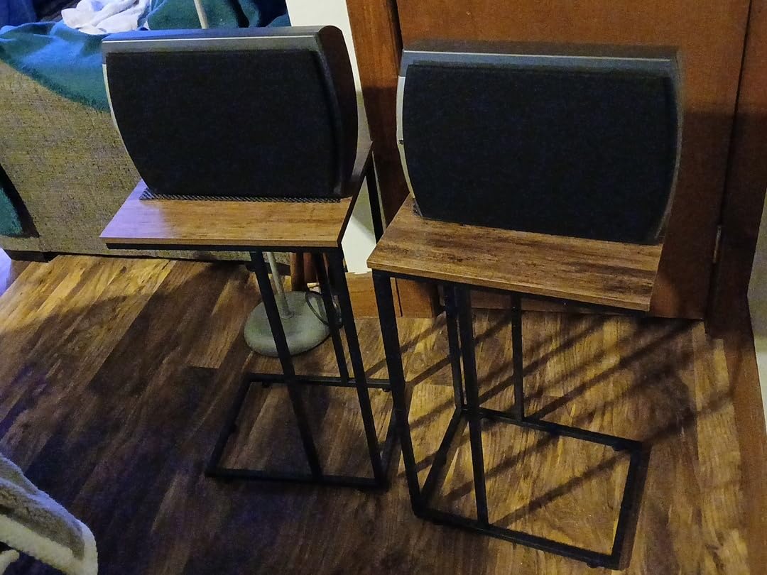 WLIVE C Shaped End Table, Small Side Tables for Sofa and Bed, Couch Table that Slides Under for Living Room, Bedroom, Home Office, Small Spaces customer photo 1