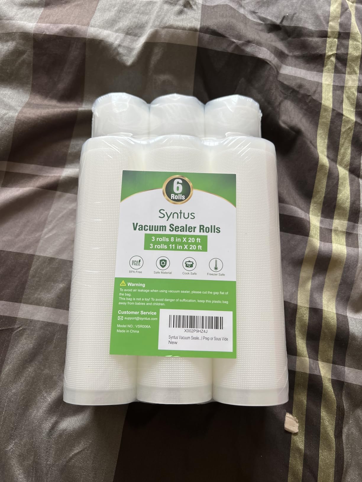 Syntus Vacuum Sealer Bags for Food, 3 Rolls 11