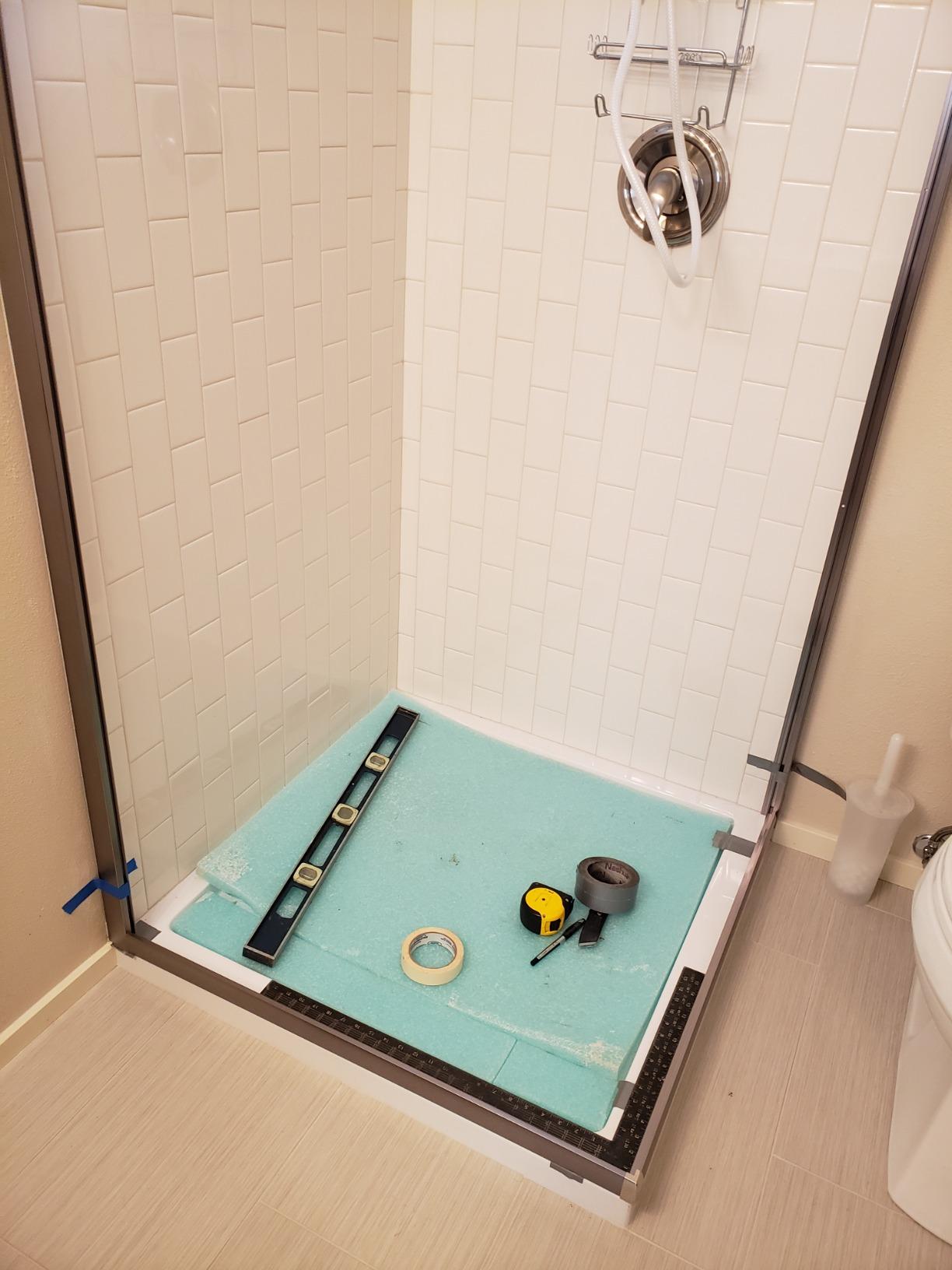 SUNNY SHOWER Corner Shower Enclosure 1/4 in. Clear Glass Sliding Shower Doors, 34 in. X 34 in. X 72 in. Bath Door, Brushed Nickel Finish Corner Shower Glass Enclosure (Shower Base Not Included) customer photo 2