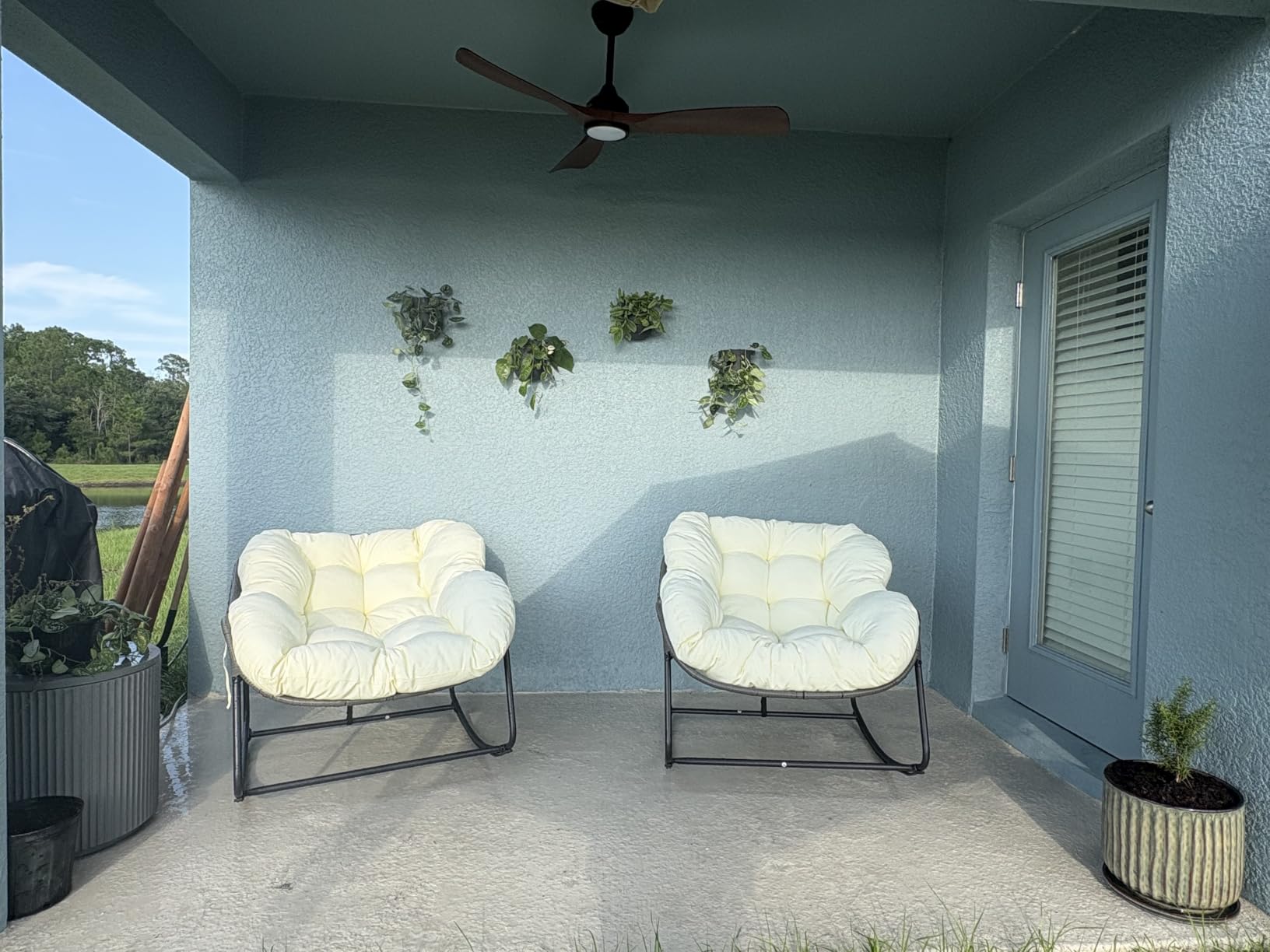 LA JOLIE MUSE Wall Planters for Indoor Plants, Hanging Flower Pots, 2 Pack | Wall Hanging Planters, Decorative Wall Planters for Air Plants, Succulents customer photo 1
