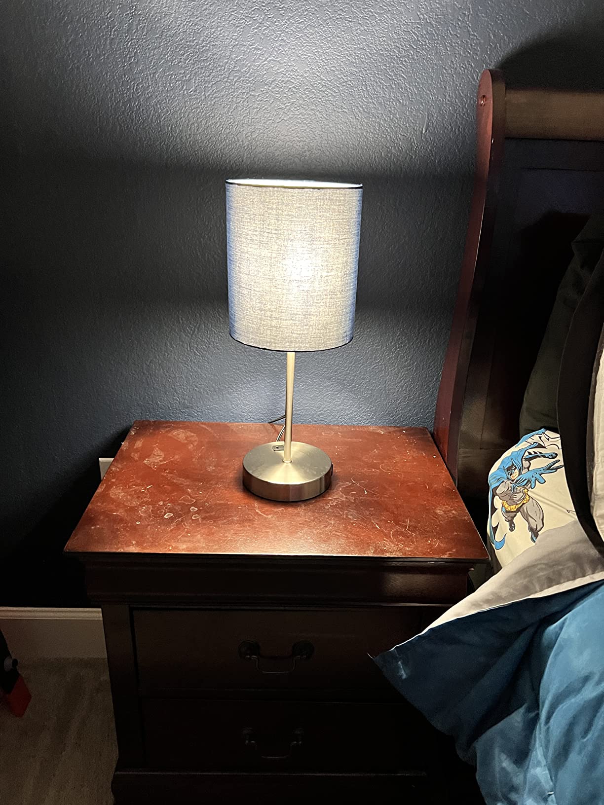 Set of 2 Touch Control Table Lamps with 2 USB & AC Outlet, 3-Way Dimmable Bedside Nightstand Lamps for Bedroom Living Room Nursery, 800 Lumens 5000K Daylight Bulbs Included customer photo 1