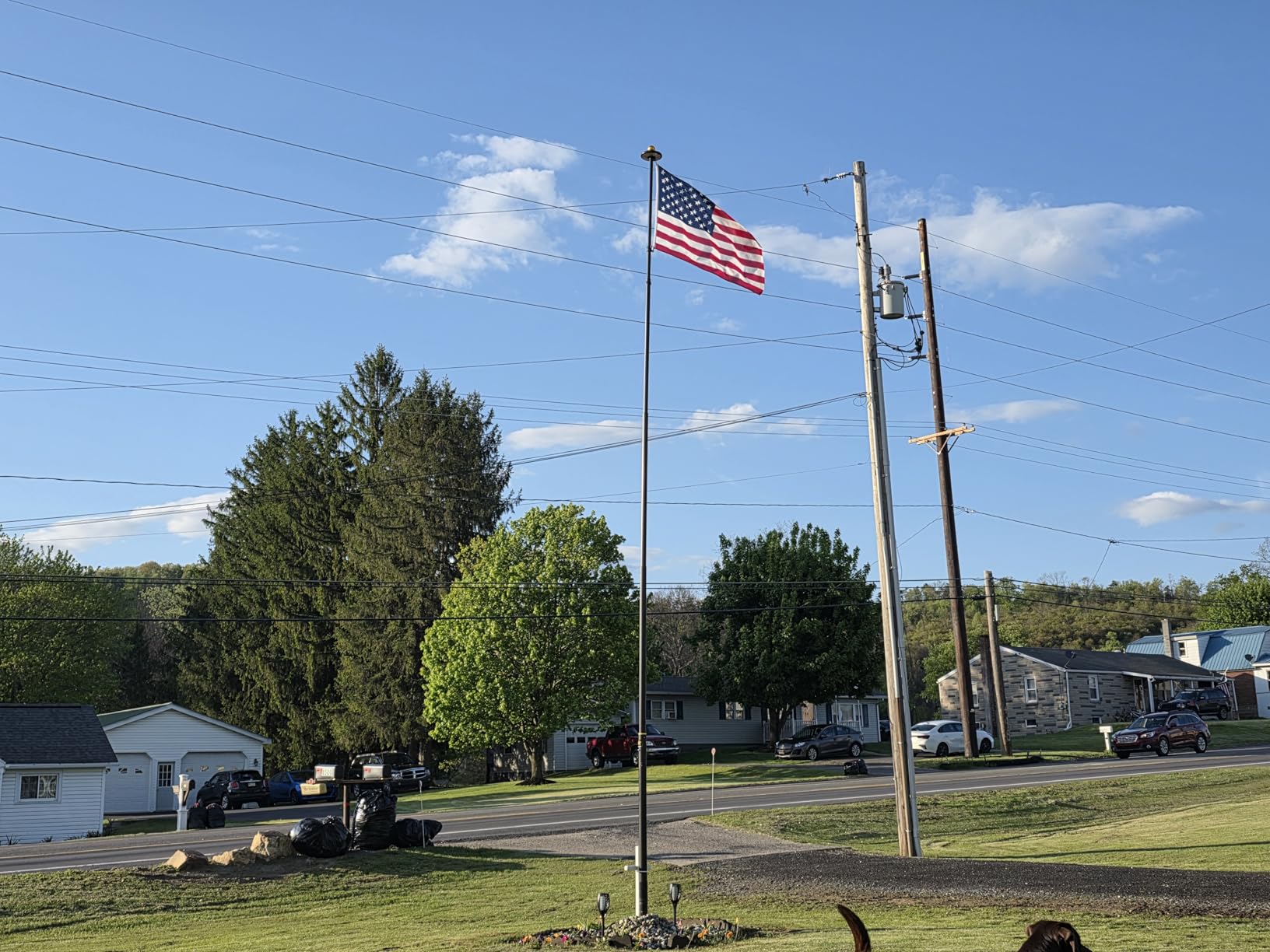 Service First Heavy Duty Telescoping Flagpole Kit (25 Foot, Silver) customer photo 2