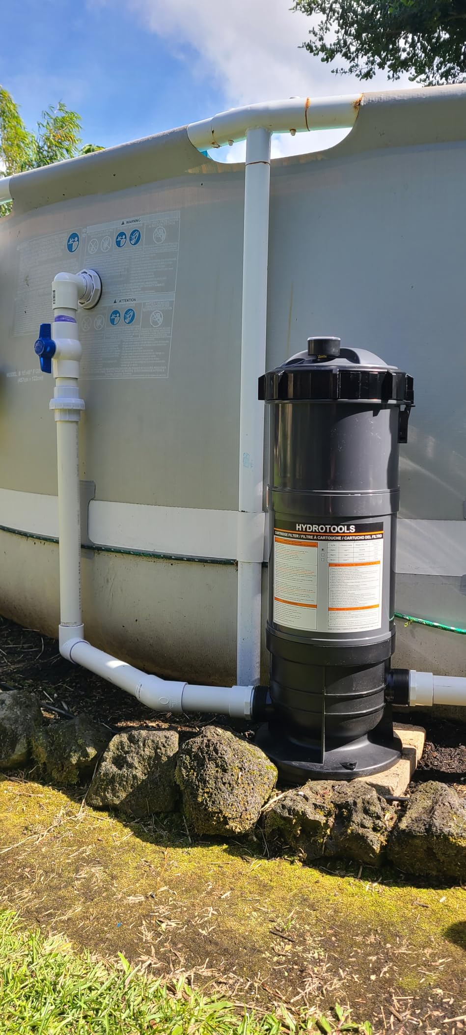 Swimline HYDROTOOLS Sure-Flo Cartridge Pool Filter Tank & Element ONLY for Above Ground Pools | 50 SQ FT | for Pools Up to 15600 Gallons | Energy Efficient | Non-Corrosive Materials customer photo 2