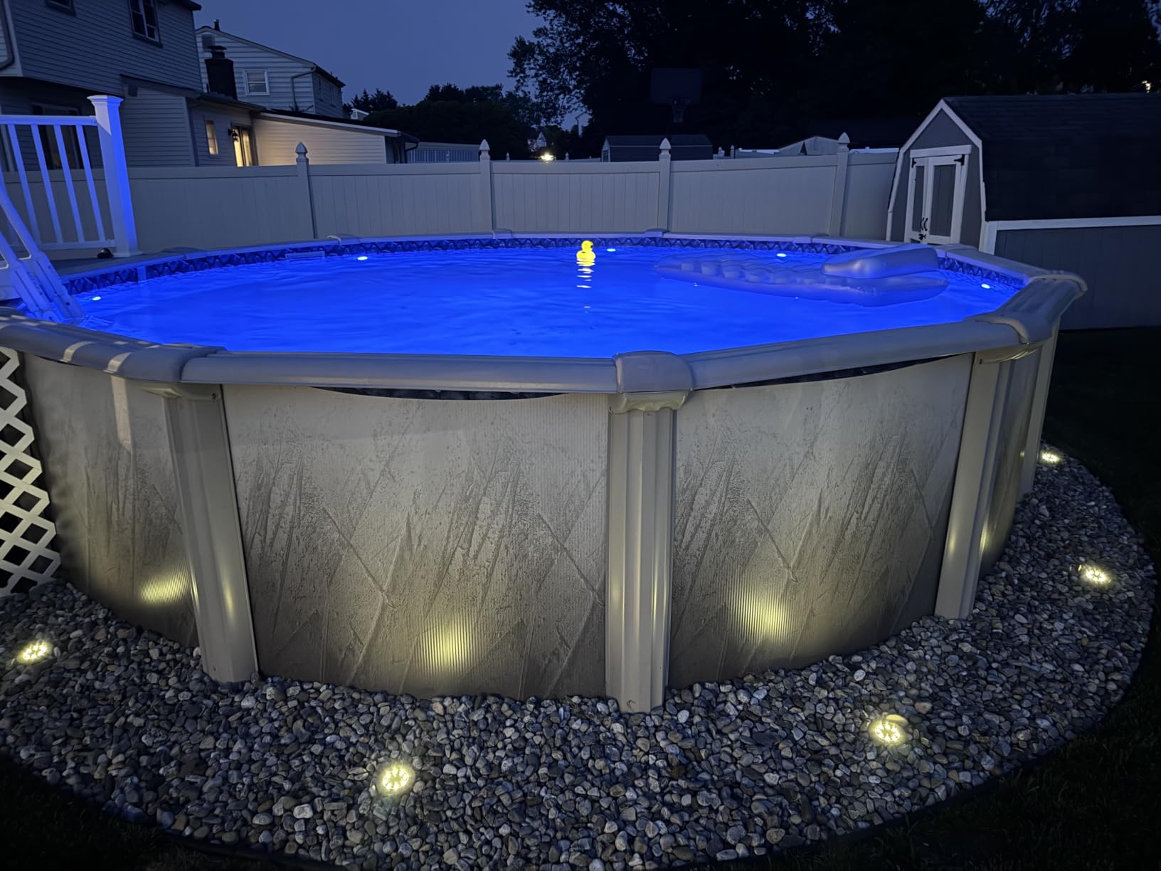 Homly Rechargeable Submersible Pool Lights with Remote, Waterproof Underwater Charging Battery Operated Controlled 16 Color Changing LED with Magnet Floating Lights Pool Pond Decoration 4 Pack customer photo 2