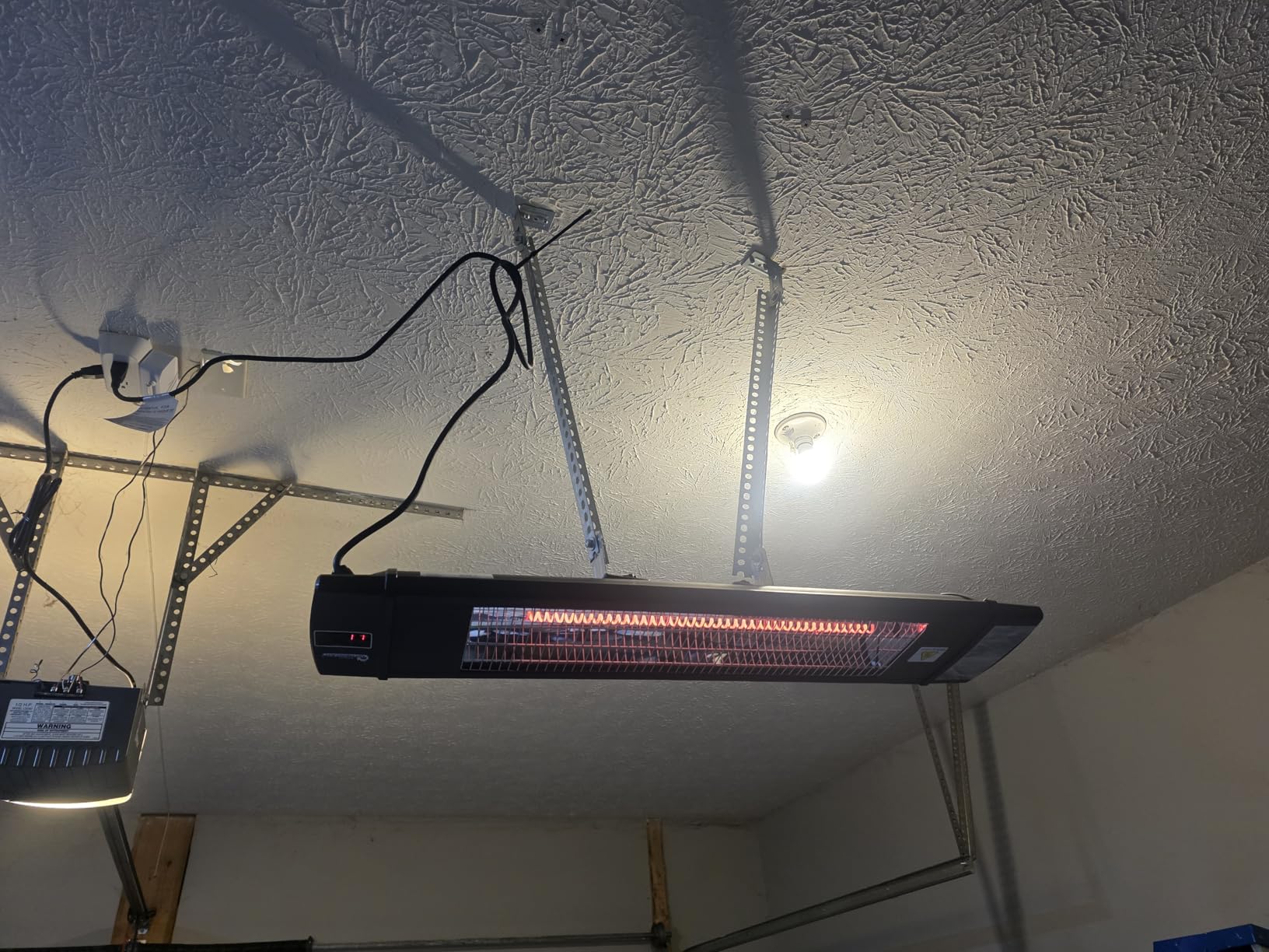 DR. INFRARED HEATER DR-239 3000W Indoor & Outdoor Infrared Patio Heater, Wall or Ceiling Mount, IP55 Weatherproof, Commercial or Residential, 220V-240V Electric Heater with Remote & Mounting Kit customer photo 1