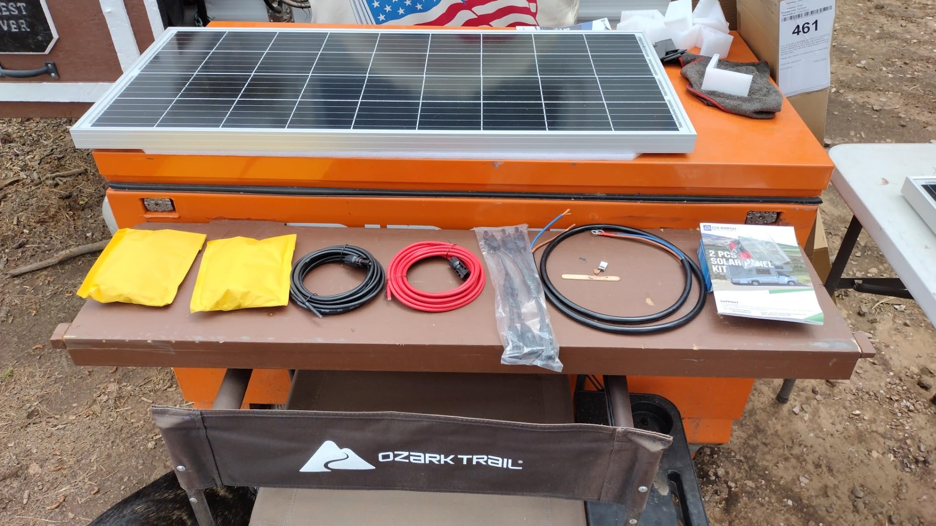 ECO-WORTHY 200 Watts 12 Volt/24 Volt Solar Panel Kit with High Efficiency Monocrystalline Solar Panel and 30A PWM Charge Controller for RV, Camper, Vehicle, Caravan and Other Off Grid Applications customer photo 1