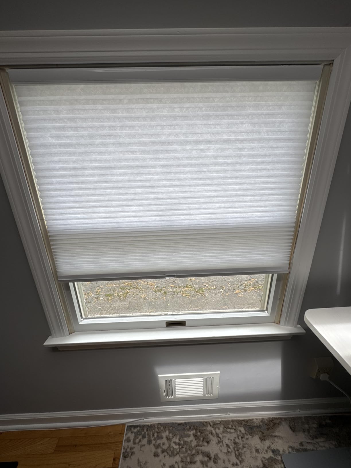 Changshade Cordless Cellular Shades, Blackout Room Darkening Black Out Honeycomb Blinds for Indoor Windows Bedroom, Pull Down Pleated Accordion Blind Easy Install, Shade Size 30