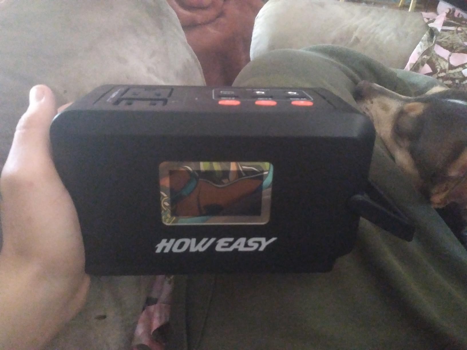 HOWEASY Portable Power Station, 120W (240W Peak) Solar Generator | 88Wh Lithium Battery Power with 110V AC Outlet/DC/USB/LED Light for Outdoor Camping Trip Hunting Emergency customer photo 2