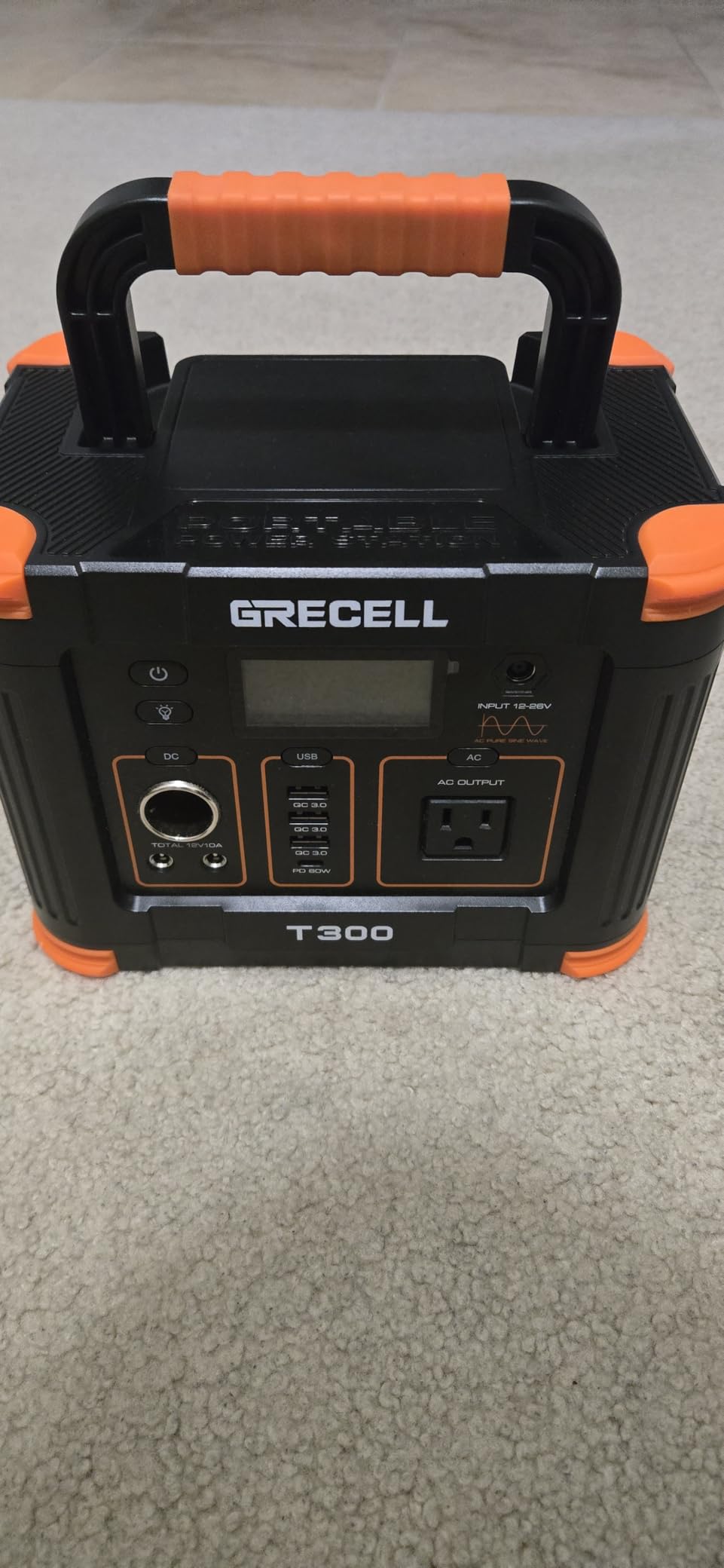 GRECELL Portable Power Station 330W, 230.88Wh Solar Generator | 60W USB-C PD Output, 120V Pure Sine Wave AC Outlet Backup Lithium Battery for Outdoors Camping Travel Home Blackout customer photo 1