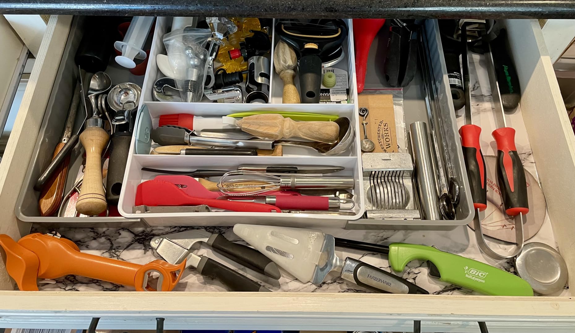 Simple Houseware Expandable Kitchen Drawer Flatware Organizer, Gray | Adjustable Cutlery Tray with 9 Compartments for Utensils and Silverware customer photo 2