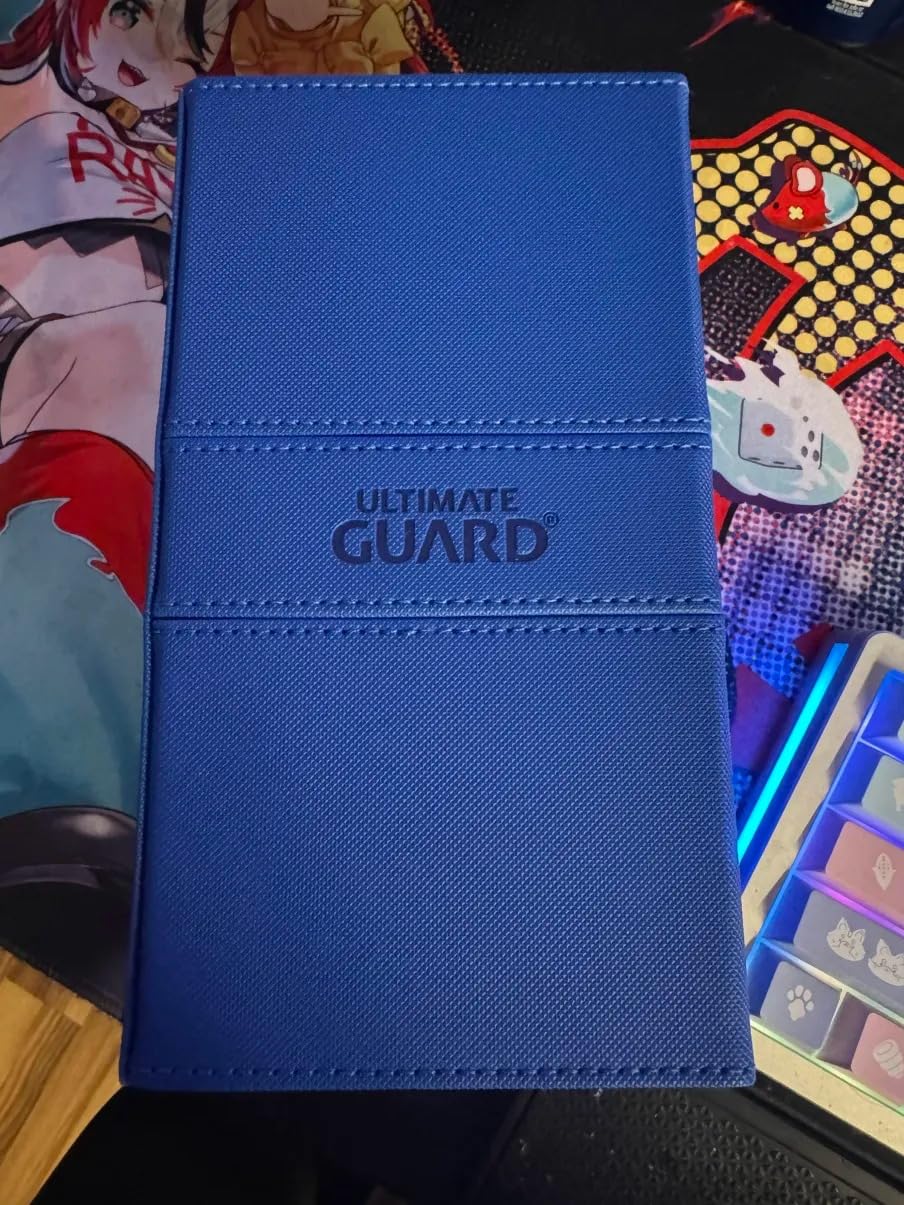 Ultimate Guard Flip'n'Tray 100+, Deck Case for 100 Double-Sleeved TCG Cards + Dice Tray, Red, Independent Magnetic Closure & Microfiber Inner Lining customer photo 2