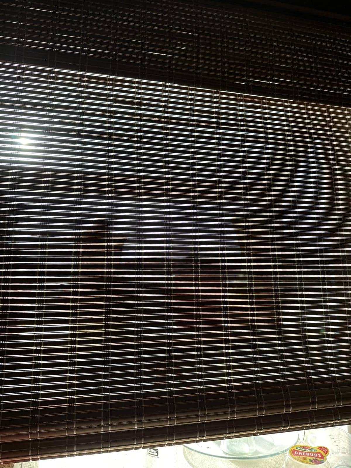 LazBlinds No Drill Cordless Bamboo Roman Shades, 35