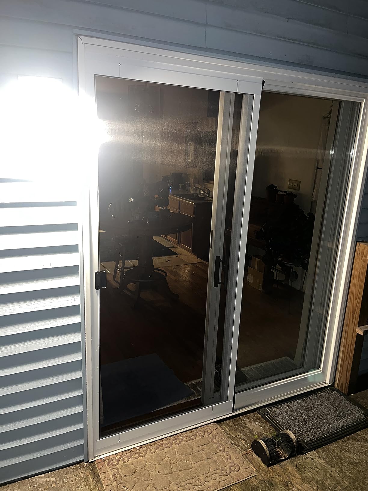 K.D. Standard Aluminum Sliding Patio Screen Door Kit 1-7/8