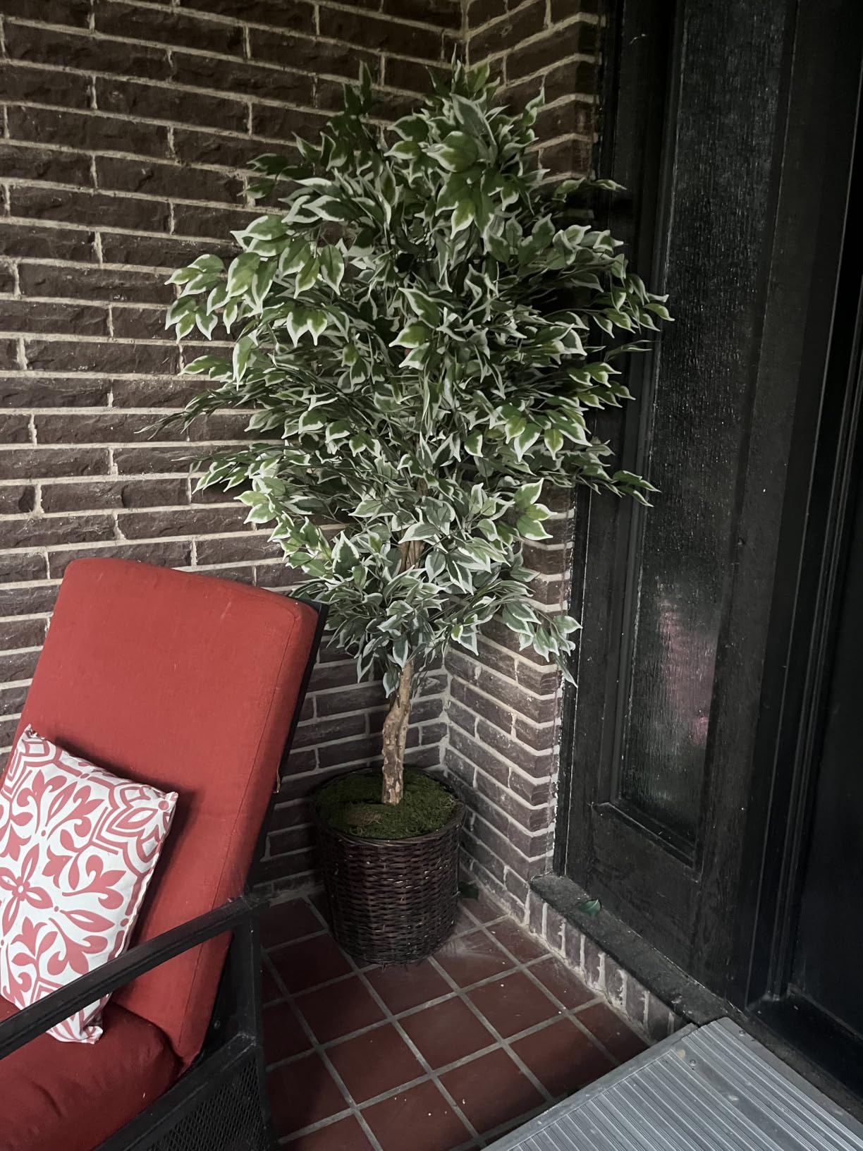 GTIDEA 6FT Artificial Ficus Tree with Real Wood Trunks customer photo 1