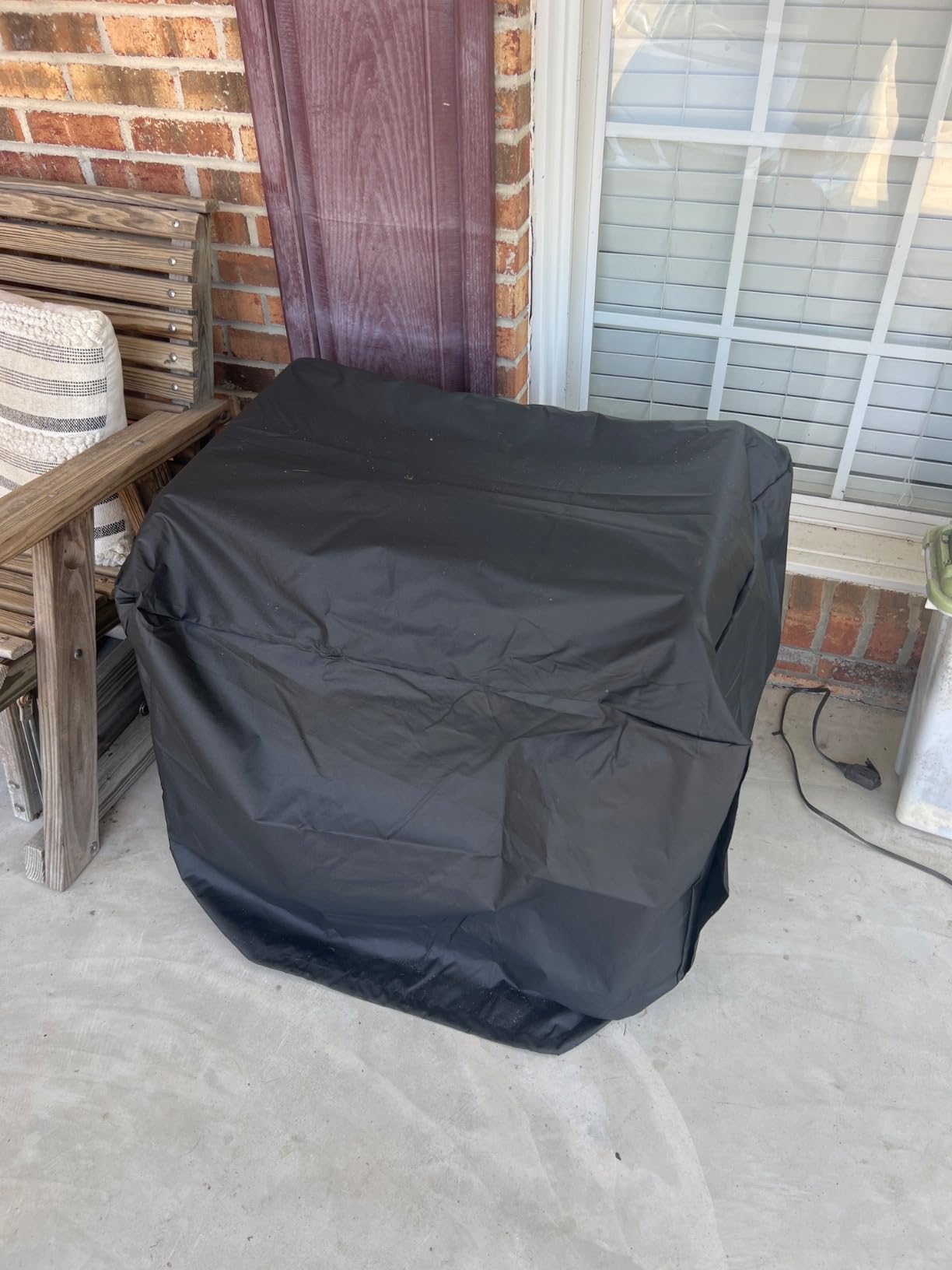 Zettum Generator Cover 32 Inch - 600D Outdoor Generator Covers Heavy Duty Waterproof, Small Outside Equipment Cover for DuroMax, Westinghouse, Champion, Predator, Honda Portable Generator 5000-10000W customer photo 2