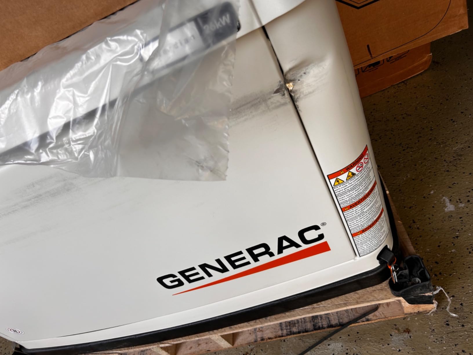 Generac Guardian 26kW Home Generator, Transfer Switch & WiFi Monitoring | Whole House Backup Power, Natural Gas Or Propane, WiFi Monitoring, Automatic Transfer, Storm And Outage Protection customer photo 2